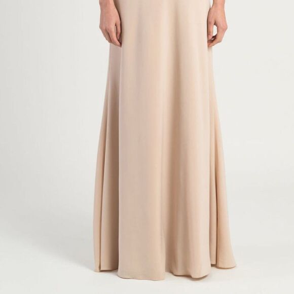 NWT JENNY YOO BRIE DRESS IN CHAI SIZE 12 UNHEMMED RETAIL $275 - Picture 5 of 12